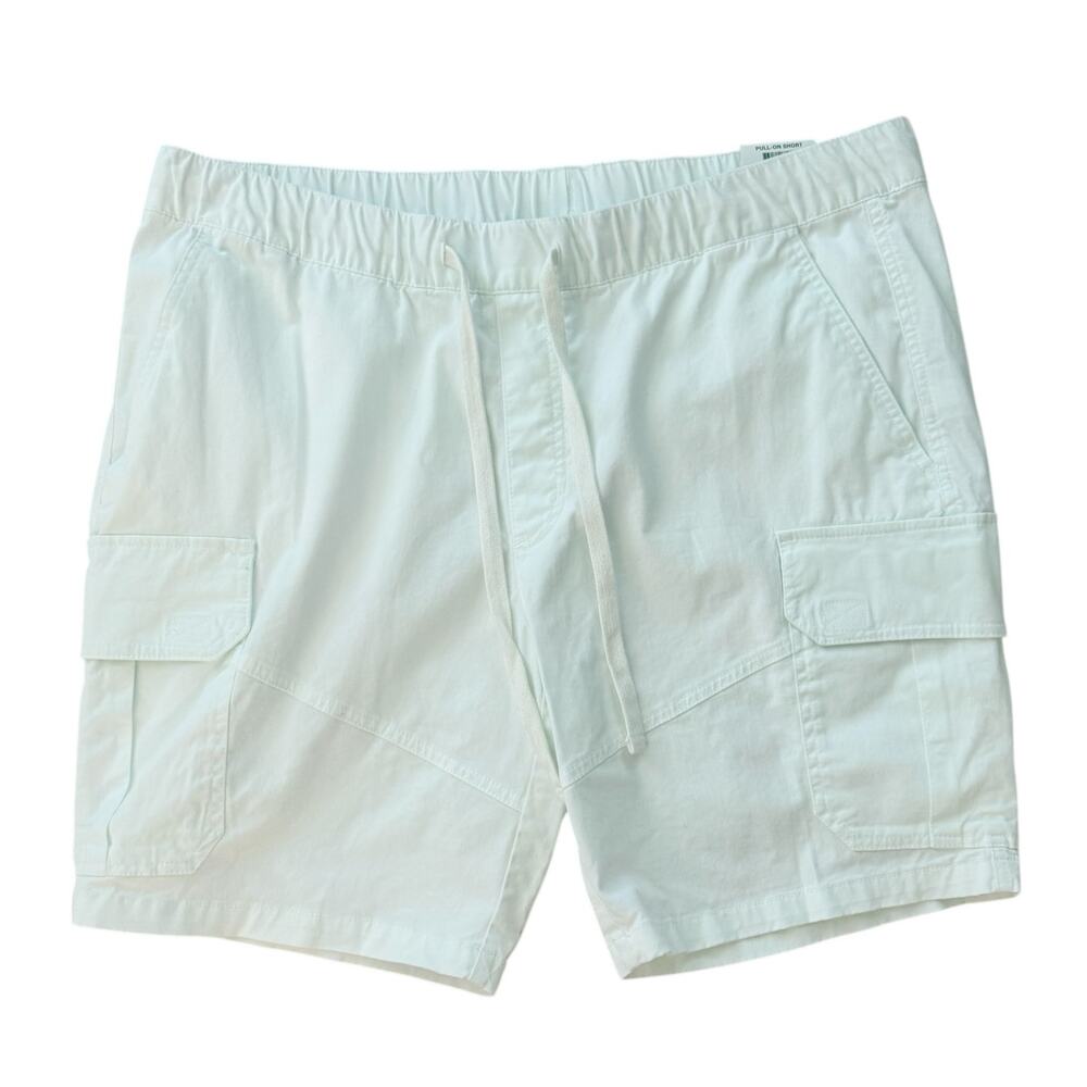 Sun + Stone Mens Size Extra Large White Cotton Pull On Shorts Coastal Beach New